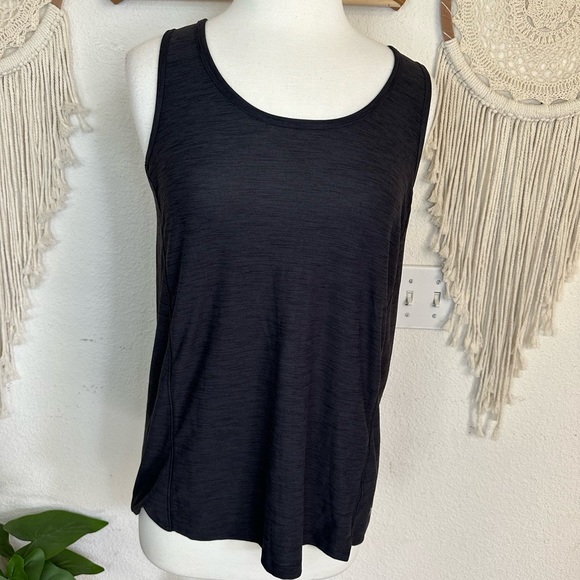 Old Navy Tops - Old navy active athletic dk gray split back tank top medium